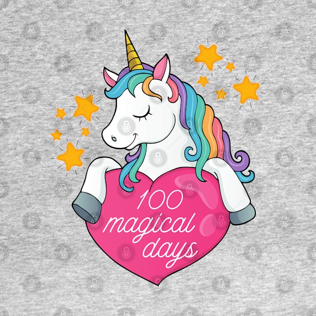 100 Days Of School Unicorn 100 Magical Days by MalibuSun